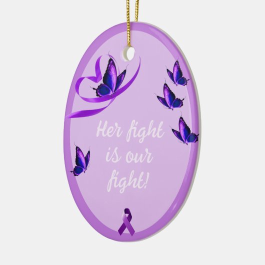 紫パーソナライズされたのハートセラミックまたは セラミックオーナメント (左)