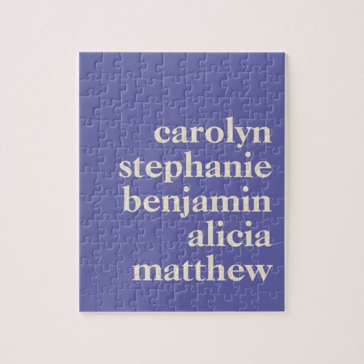 紫パーソナライズされたの孫名 ジグソーパズル (縦)