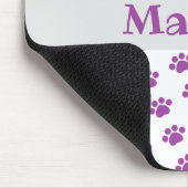 紫パーソナライズされたの手の紋様 マウスパッド (コーナー)