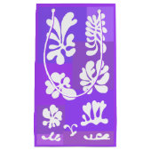 紫パーソナライズされたの抽象芸術シェイプデザイン | スモールペーパーバッグ (正面)