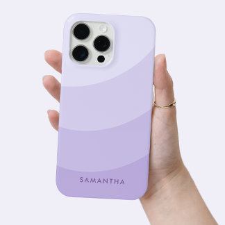 紫パーソナライズされたグラデーシモダンョガーリーン名 iPhone 15 PRO MAXケース