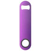 紫パーソナライズされたグラデーション スピード栓抜き (裏面)