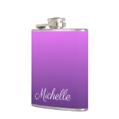 紫パーソナライズされたグラデーション フラスク (左)