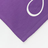 紫パーソナライズされたグラデーション フリースブランケット (角)