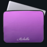 紫パーソナライズされたグラデーション ラップトップスリーブ<br><div class="desc">紫パーソナライズされたグラデーション</div>