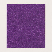 紫パーソナライズされたグリッター 名刺 (内部フラット)