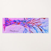 紫パーソナライズされたピンクヨガマット ヨガマット (正面(横))