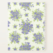 紫パーソナライズされたフローラ2024 2025 エレガント プランナー手帳 (裏面)