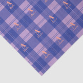 紫パーソナライズされたモノグラム模様 薄葉紙 (詳細)