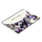 紫パーソナライズされた大理石 ノートブック (左側)