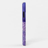 紫パーソナライズされた白水彩曼荼羅 Case-Mate iPhoneケース (裏面/右)