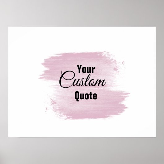 紫パーソナライズされた箔絵を描線引用文プリント ポスター (正面)