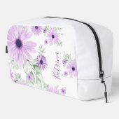 紫パーソナライズされた緑、水色の花 ドップキット (右コーナー)