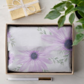 紫パーソナライズされた色の花赤ちゃんシャワー 薄葉紙 (ギフト)