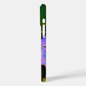 紫パーソナライズされた花アップルiPhoneケース Case-Mate iPhoneケース (裏面 / 左)