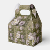 紫パーソナライズされた薄紫ハイビスカス結婚ズ フェイバーボックス (裏面サイド)