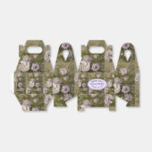 紫パーソナライズされた薄紫ハイビスカス結婚ズ フェイバーボックス (折り畳みなし)