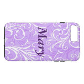 紫パーソナライズされた装飾品iPhone 7ケース Case-Mate iPhoneケース (裏面(横))