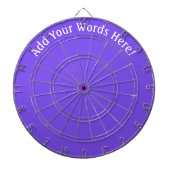 紫パーソナライズされた ダーツボード (正面)