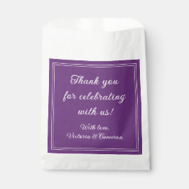 紫パーソナライズされた フェイバーバッグ