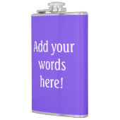 紫パーソナライズされた フラスク (左)