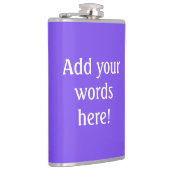 紫パーソナライズされた フラスク (右)