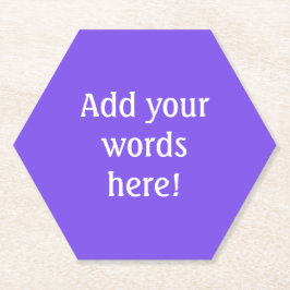 紫パーソナライズされた ペーパーコースター