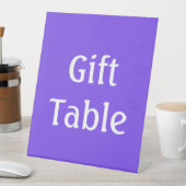 紫パーソナライズされた 台座サイン (インサイチュ)