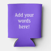 紫パーソナライズされた 缶クーラー (正面)