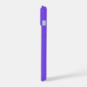 紫パーソナライズされた iPhone 15ケース (左側面)