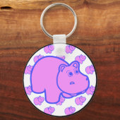 紫ヒッポ キーホルダー (正面)