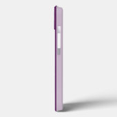 紫ビクトリアンストライプのモノグラム Case-Mate iPhoneケース (裏面 / 左)