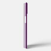 紫ビクトリアンストライプのモノグラム Case-Mate iPhoneケース (裏面 / 右)