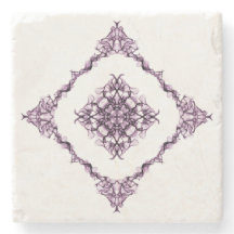 紫ビクトリアンフラクタルダイヤモンドデザイン