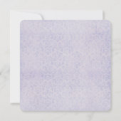 紫ビクトリアン結婚の誓の更新 招待状 (裏面)