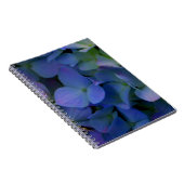 紫ピンクがかった青いアジサイの花フローラ ノートブック (右側)