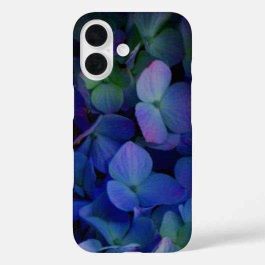 紫ピンクがかった青いアジサイの花フローラ Case-Mate iPhoneケース (裏面)
