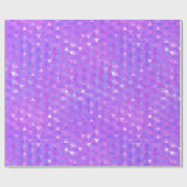 紫ピンクのトレンディな三角形 幾何学的なパーティー ラッピングペーパー (フラット)