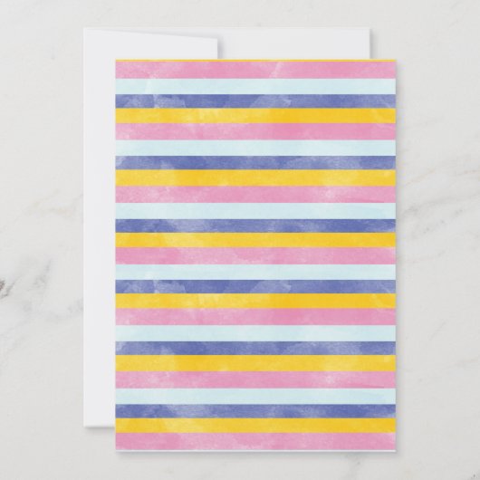 紫ピンクの小さな光の太陽の輝き1st誕生日 招待状 (裏面)