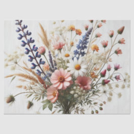 紫ピンクの野花 薄葉紙