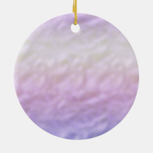 紫ピンクグラデーション黒まつ毛やさしさ セラミックオーナメント (裏面)