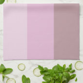 紫ピンクストライプのグラデーション キッチンタオル (折り畳み)