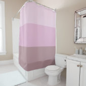 紫ピンクストライプのグラデーション シャワーカーテン (インサイチュ)