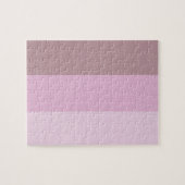 紫ピンクストライプのグラデーション ジグソーパズル (横)