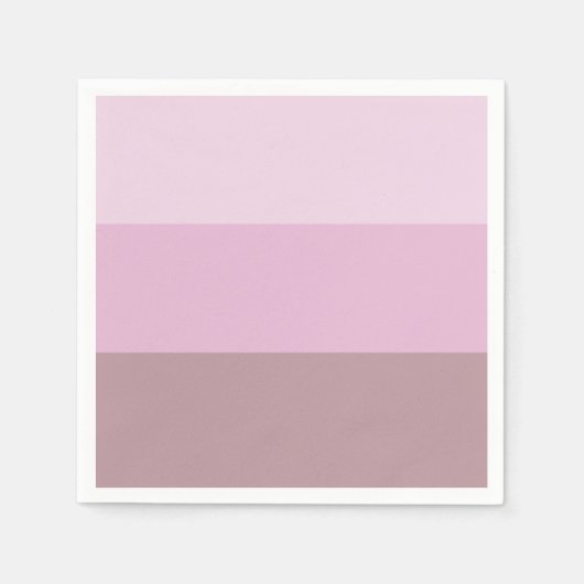 紫ピンクストライプのグラデーション スタンダードカクテルナプキン (正面)