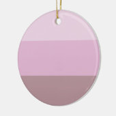 紫ピンクストライプのグラデーション セラミックオーナメント (左)