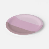 紫ピンクストライプのグラデーション ペーパープレート (アングル)
