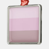 紫ピンクストライプのグラデーション メタルオーナメント (左)