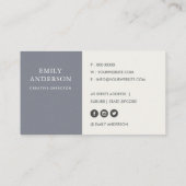 紫ピンクブルーインク洗浄水彩フローラ 名刺