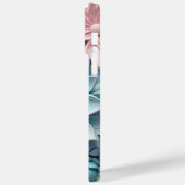 紫ピンクブルー3-D紙ルック花 Case-Mate iPhoneケース (裏面 / 左)